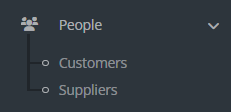 People then Customers menu in Keysender
