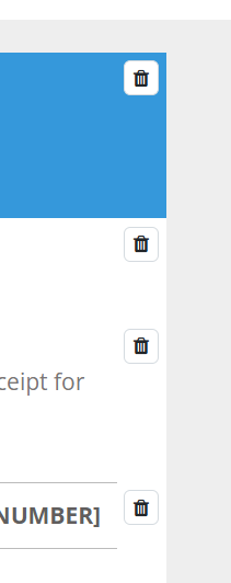 Default blocks in the Keysender email template editor