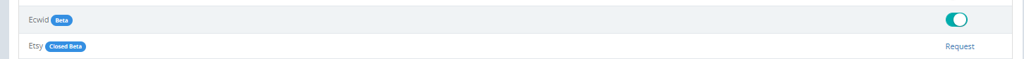 Activating Ecwid in Keysender Integrations