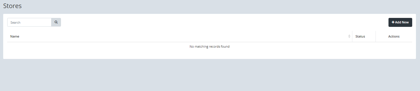 Stores section under Ecwid in Keysender