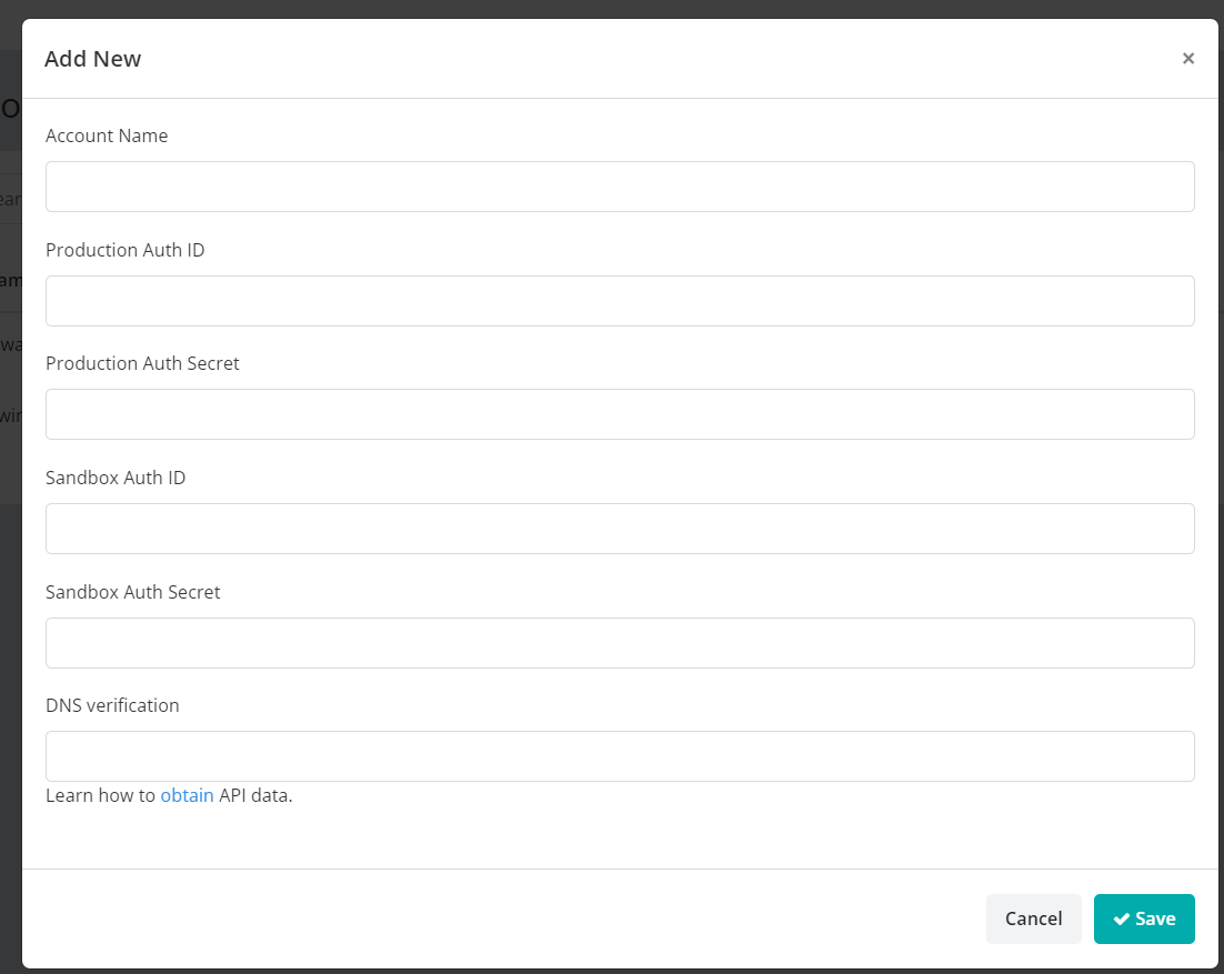 Eneba credential fields in Keysender