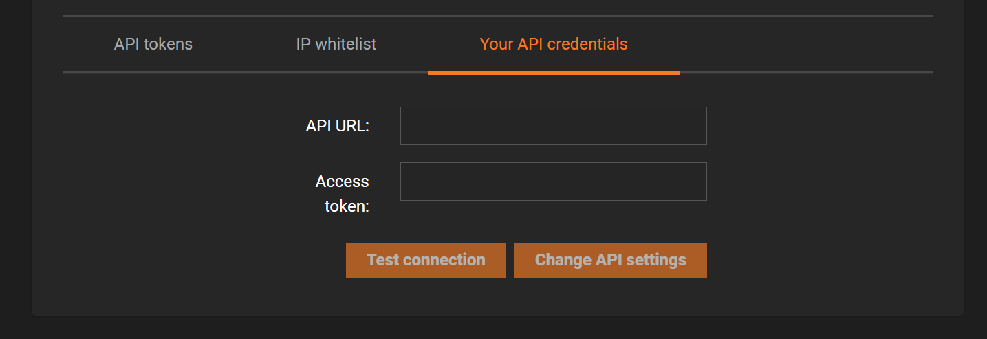 Gamivo API credentials with the Keysender URL and Access Token