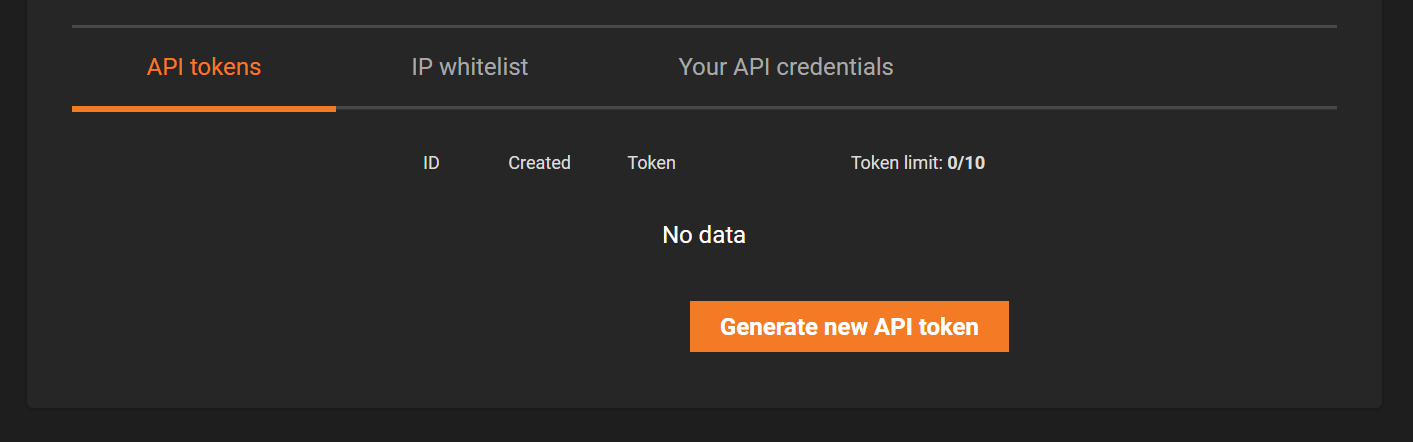 Gamivo API Settings with the generated API token