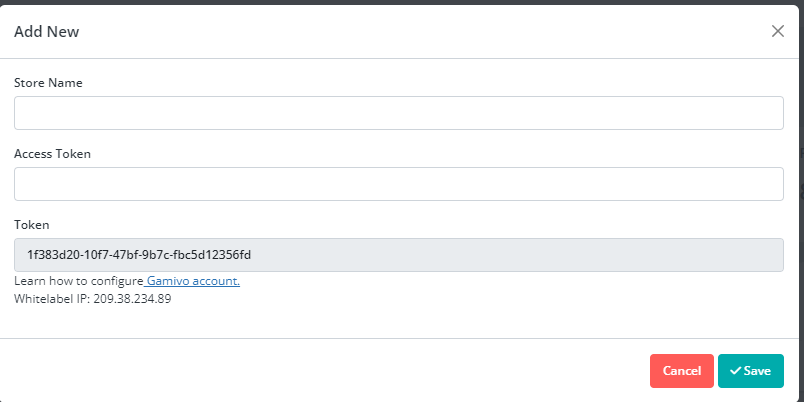 Adding a Gamivo store and API key in Keysender