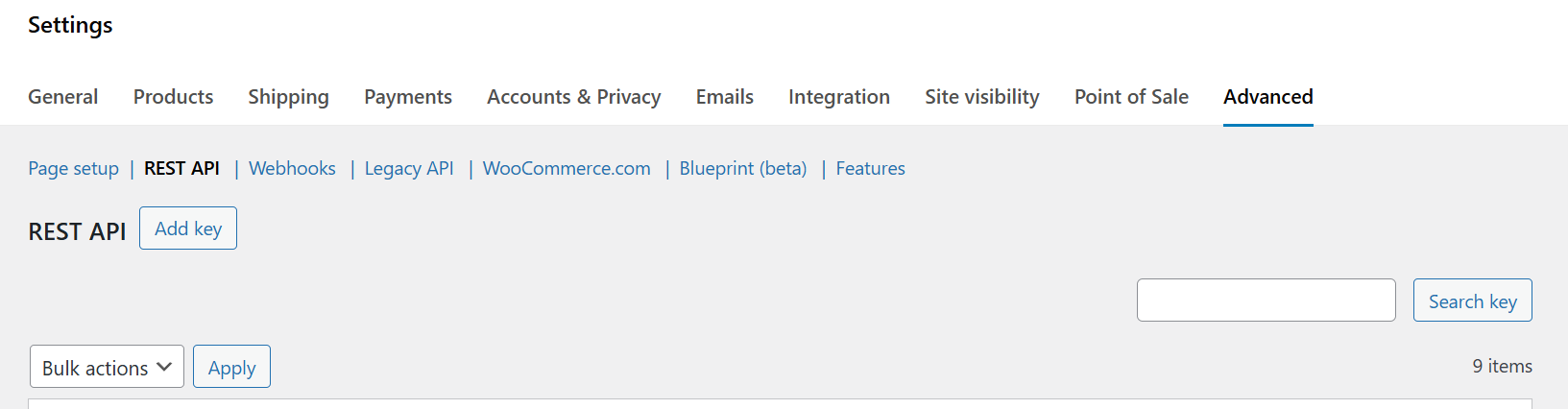 Creating a WooCommerce REST API key with Read/Write permissions